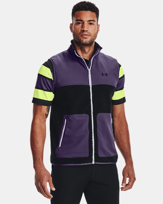 μπουφαν Under Armour UA SweaterFleece Pile ανδρικα μαυρα / μωβ | 3jssgmAcHxh