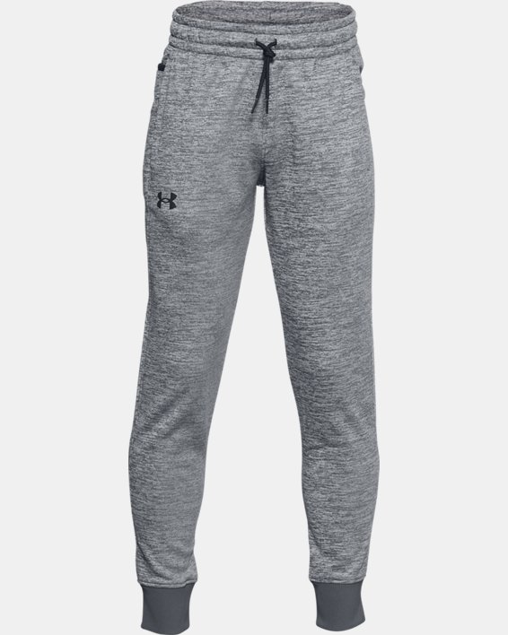 παντελονι Under Armour Armour Fleece® για αγορια γκρι / μαυρα | Dc2AFSlFRc9