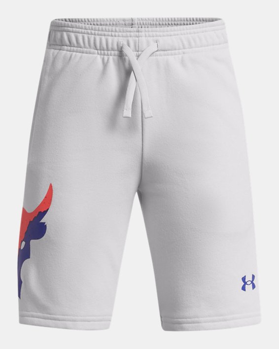παντελονι Under Armour Project Rock Terry για αγορια γκρι / μαυρα | ejg4YPDBtz1