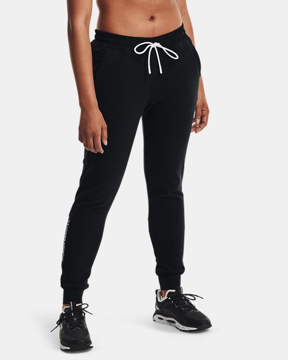 παντελονι Under Armour UA RUSH™ Fleece γυναικεια μαυρα / ασπρα | cesRqFBSGjQ