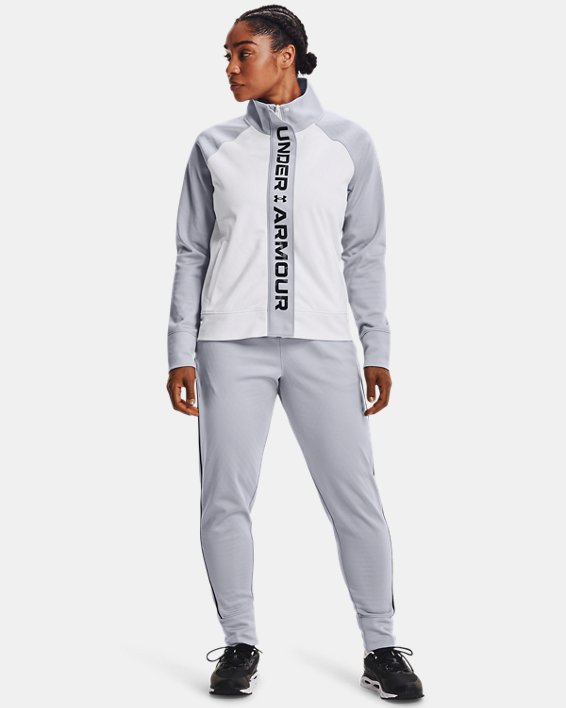παντελονι Under Armour UA RUSH™ Tricot γυναικεια γκρι / μαυρα | g83p7KGc5sc