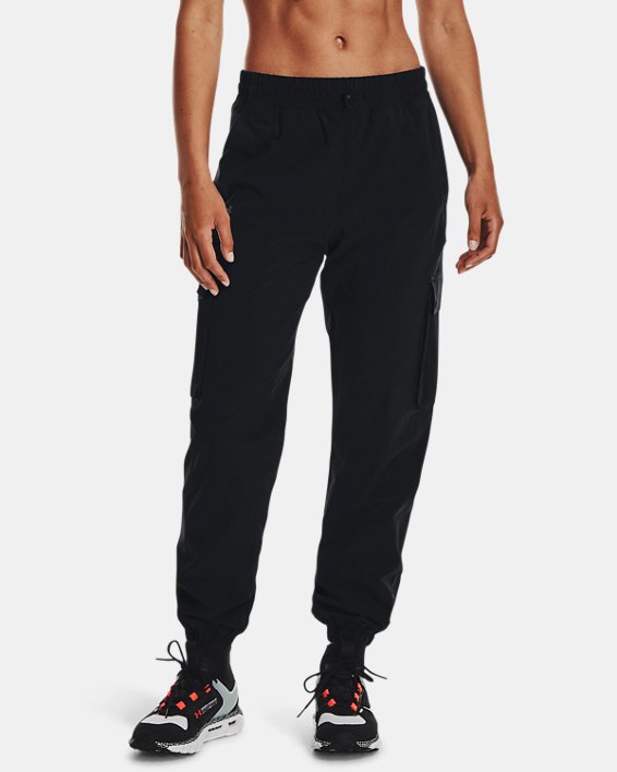 παντελονι Under Armour UA RUSH™ Woven γυναικεια μαυρα / γκρι | bYIL2GodGe1
