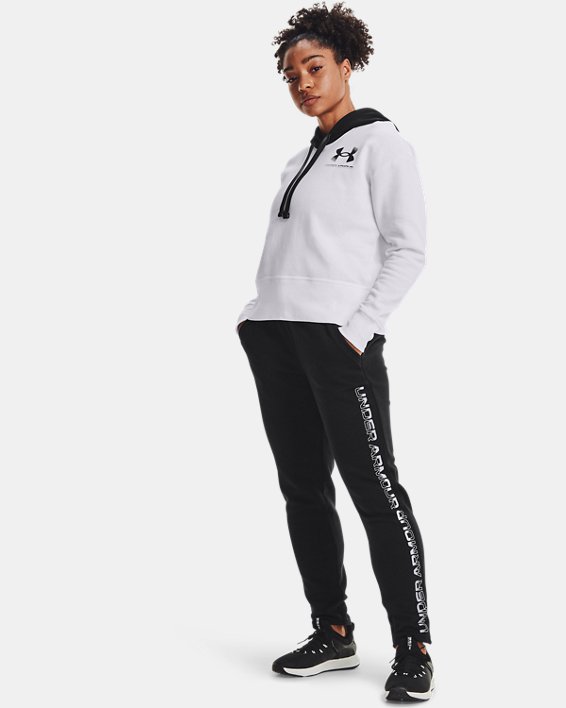 παντελονι Under Armour UA Rival Fleece Gradient γυναικεια μαυρα / γκρι | 5lXOZ57cKae
