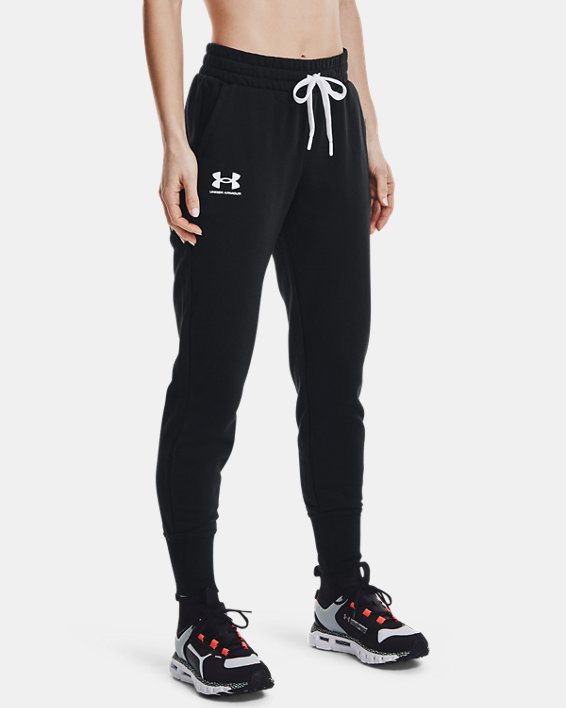 παντελονι Under Armour UA Rival Fleece γυναικεια μαυρα / ασπρα | 2GMgs88OwDS