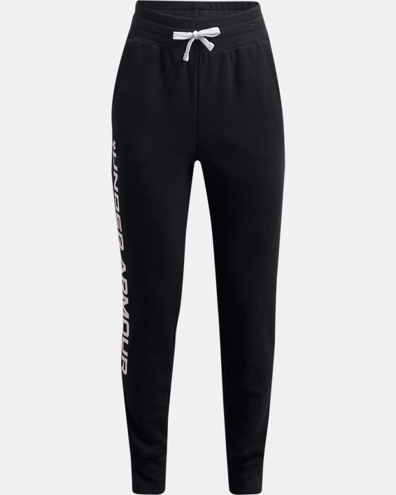 παντελονι Under Armour UA Rival Fleece για κοριτσια μαυρα / ασπρα | 3UMEeVvD5YG