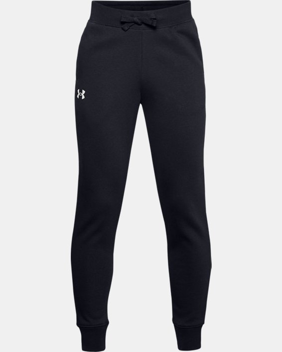 παντελονι Under Armour UA Rival βαμβακερα για αγορια μαυρα / μαυρα ασπρα | B2W1d9RBEle