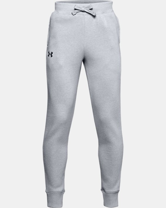 παντελονι Under Armour UA Rival βαμβακερα για αγορια γκρι μαυρα | sdr4aRGUR38