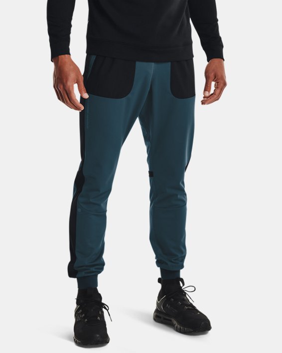 παντελονι jogger Under Armour UA RUSH™ Warm-Up ανδρικα μπλε / μαυρα | gGBT5I7bdwy