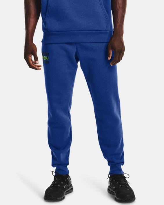 παντελονι jogger Under Armour UA Rival Fleece Signature ανδρικα μπλε | TjIOlBrXbb2