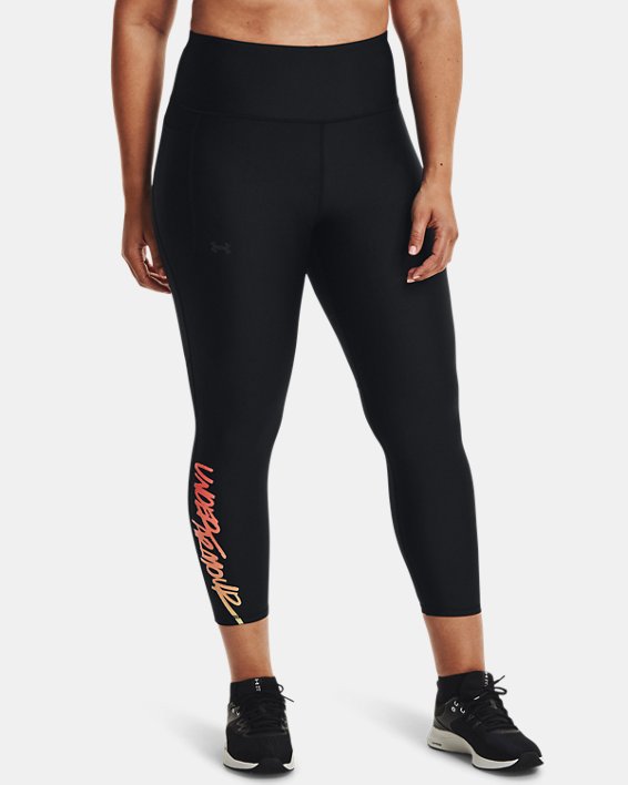 παντελονι για τρεξιμο Under Armour HeatGear® No-Slip Waistband Ankle γυναικεια μαυρα | WBfg4GFdst4