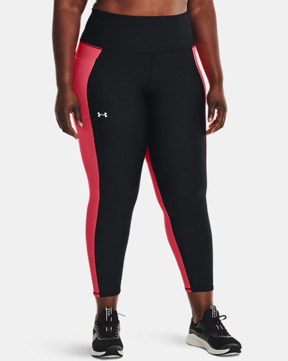 παντελονι για τρεξιμο Under Armour HeatGear® No-Slip Waistband Ankle γυναικεια μαυρα / ασπρα | xGZAV