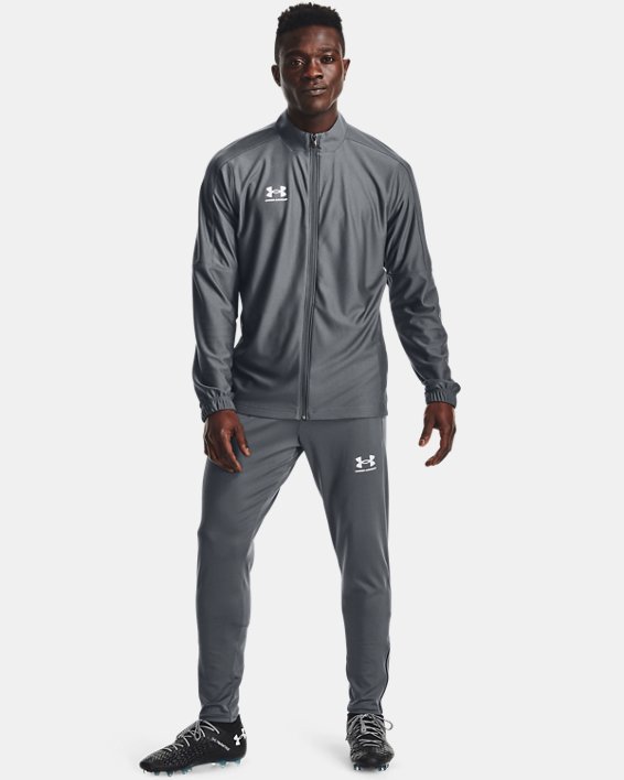 παντελονι για τρεξιμο Under Armour UA Challenger Training ανδρικα γκρι / ασπρα | VaLePNmlEO9