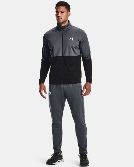 παντελονι για τρεξιμο Under Armour UA Pique tracking ανδρικα γκρι / ασπρα | GM5S9mXFvLp
