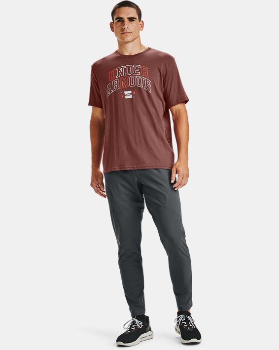 παντελονι για τρεξιμο Under Armour UA Unstoppable Tapered ανδρικα γκρι / μαυρα | XuonwmACtnB