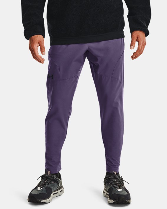 παντελονι για τρεξιμο Under Armour UA Unstoppable Tapered ανδρικα μωβ / μαυρα | wZhUmGNinb9