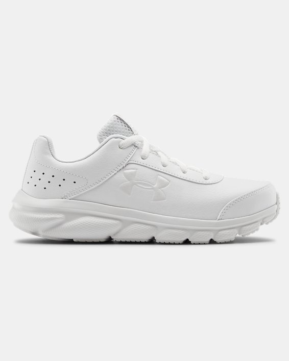 παπουτσια για τρεξιμο Under Armour Grade School UA Assert 8 Uniform συνθετικο για αγορια ασπρα | 8HO