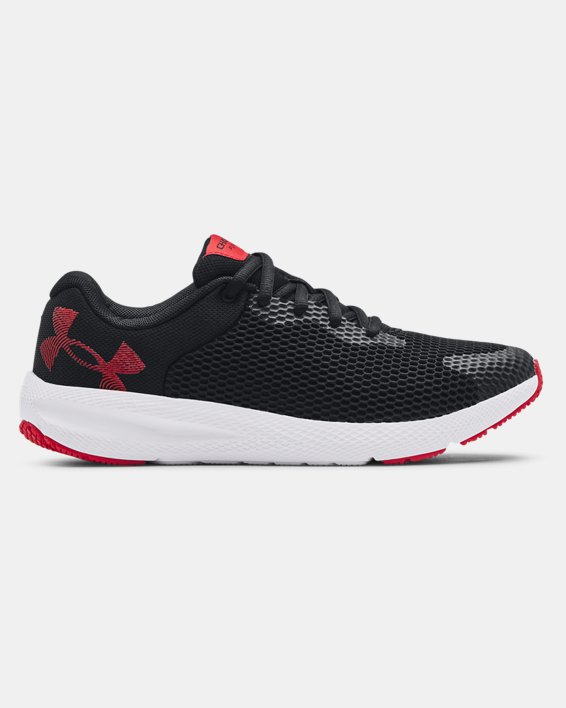 παπουτσια για τρεξιμο Under Armour Grade School UA Charged Pursuit 2 Big Logo για αγορια μαυρα / ασπ