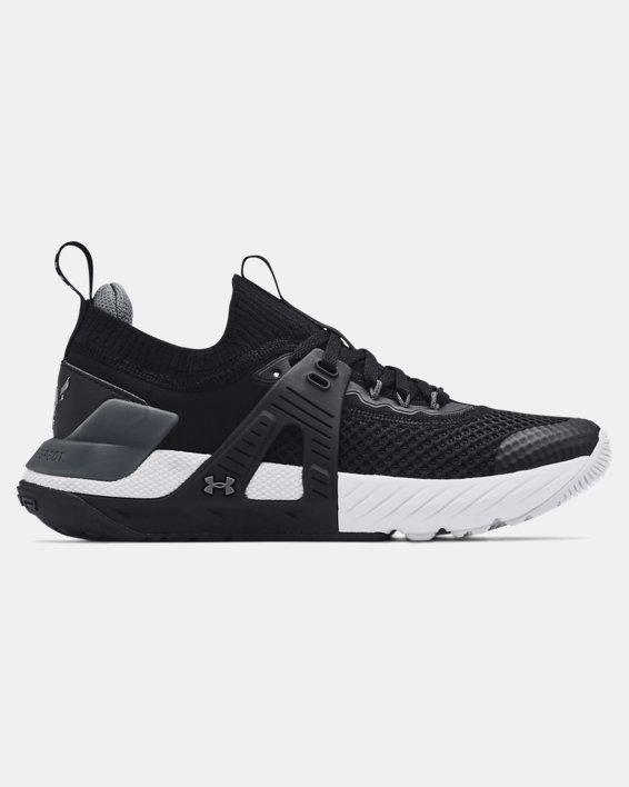 παπουτσια για τρεξιμο Under Armour Grade School UA Project Rock 4 για αγορια μαυρα / ασπρα | vhRpYFO