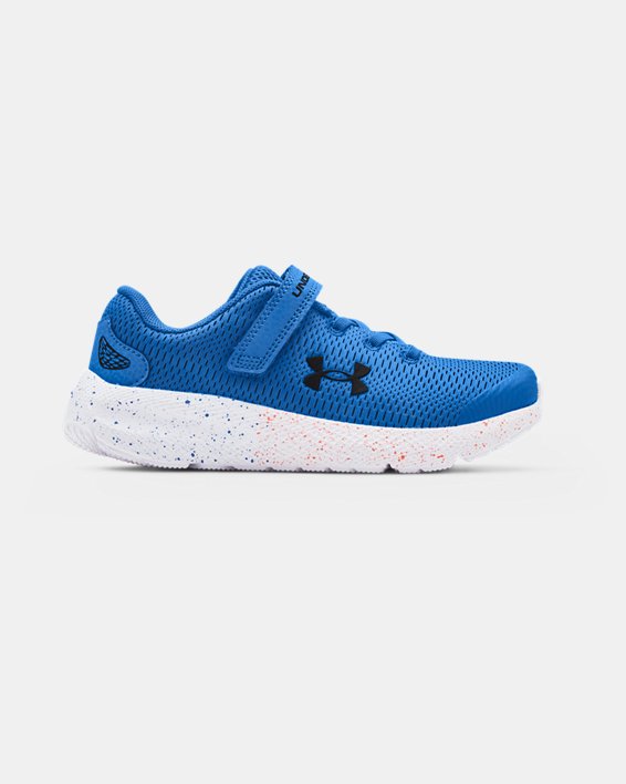 παπουτσια για τρεξιμο Under Armour Pre-School UA Pursuit 2 AC για κοριτσια μπλε / ασπρα | 7llP18koM1