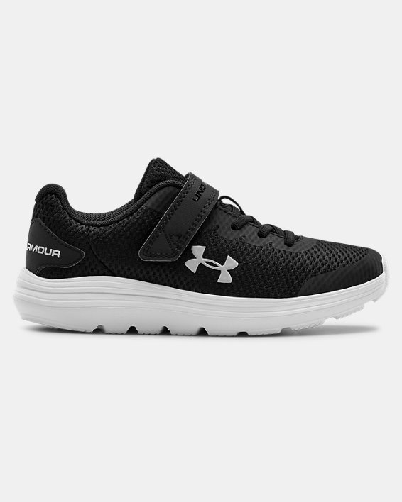 παπουτσια για τρεξιμο Under Armour Pre-School UA Surge 2 AC για αγορια μαυρα / ασπρα | Ew5OAMoKapl