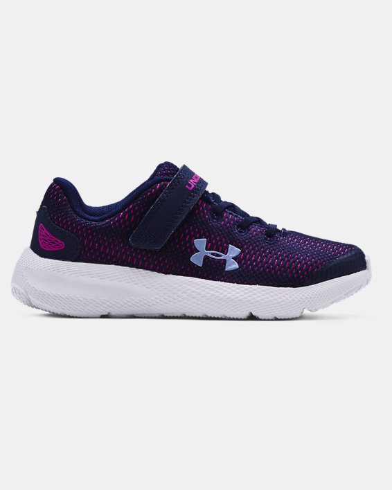 παπουτσια για τρεξιμο Under Armour Pre-School UA Pursuit 2 AC για αγορια σκουρο μπλε / ασπρα | ttYAM