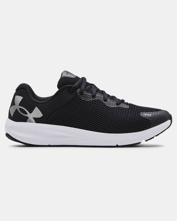 παπουτσια για τρεξιμο Under Armour UA Charged Pursuit 2 Big Logo ανδρικα μαυρα / ασπρα | m5V335iBCzj