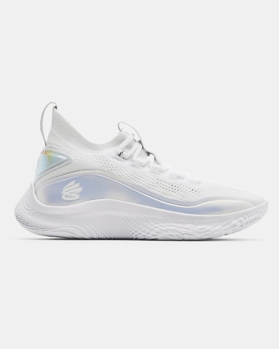 παπουτσια μπασκετ Under Armour Curry Flow 8 ανδρικα ασπρα | AxEOi8tngLu
