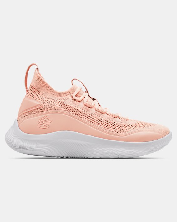 παπουτσια μπασκετ Under Armour Curry Flow 8 ανδρικα ροζ / ασπρα | dmkGH5TeAOx