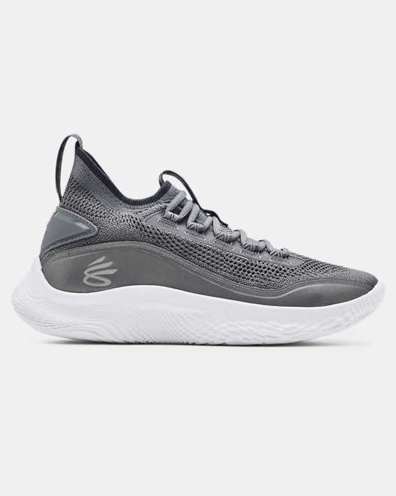παπουτσια μπασκετ Under Armour Curry Flow 8 ανδρικα γκρι / ασπρα | ePvupsMVI6p