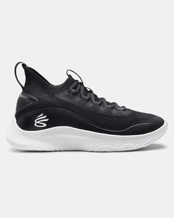 παπουτσια μπασκετ Under Armour Grade School Curry Flow 8 για αγορια μαυρα / ασπρα | KuKYFTrzMwi
