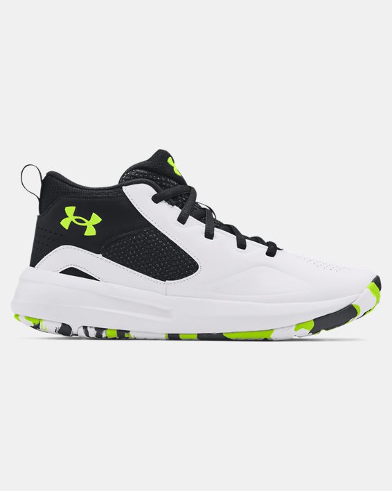 παπουτσια μπασκετ Under Armour Grade School UA Lockdown 5 για κοριτσια ασπρα / μαυρα | PP6d3JLVsJF