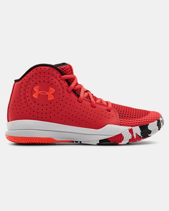 παπουτσια μπασκετ Under Armour Grade School UA Jet 2019 για κοριτσια κοκκινα / ασπρα | QCgB2bIFIio