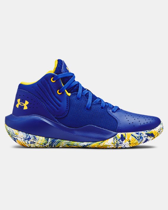 παπουτσια μπασκετ Under Armour Grade School UA Jet '21 για αγορια μπλε ρουά / ασπρα | ScFvhIUPYZH