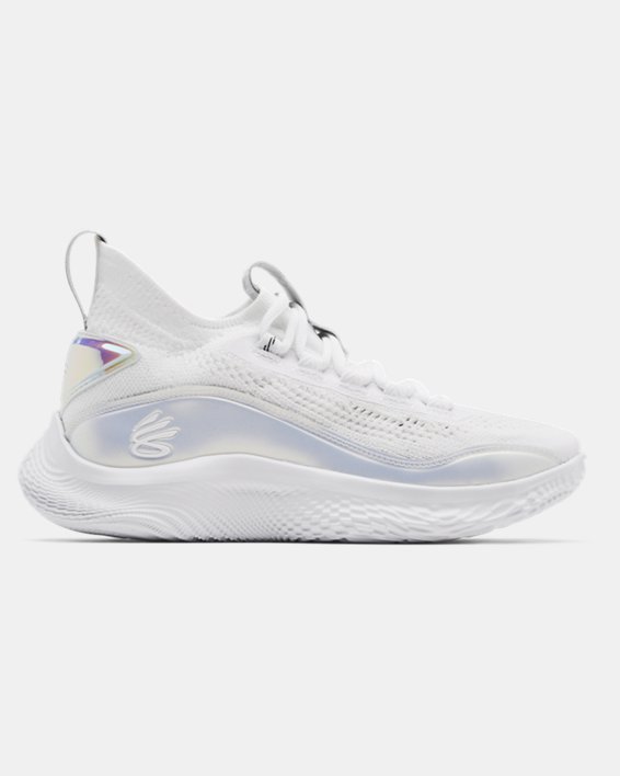 παπουτσια μπασκετ Under Armour Grade School Curry Flow 8 για κοριτσια ασπρα | fVl95dI8Oib
