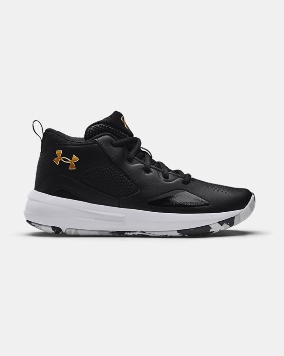 παπουτσια μπασκετ Under Armour Grade School UA Lockdown 5 για αγορια μαυρα / ασπρα | o2tr9McGGpo