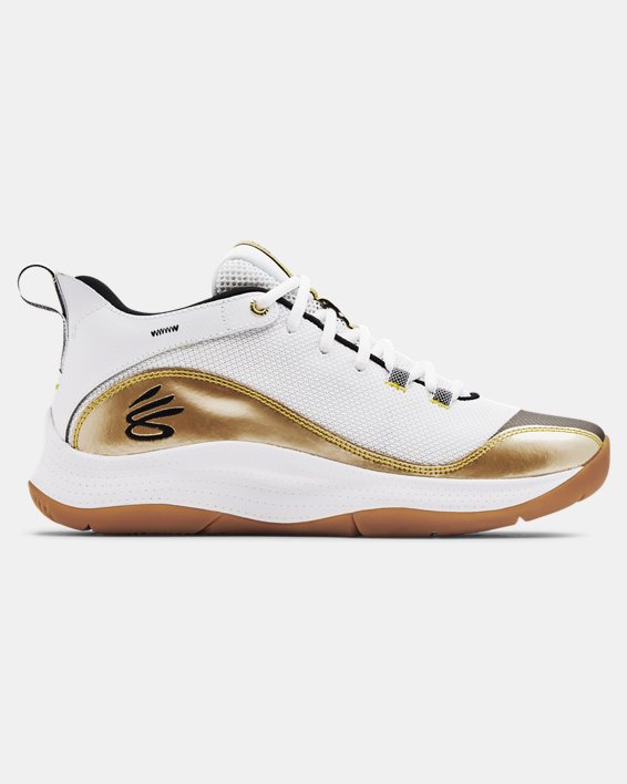 παπουτσια μπασκετ Under Armour Unisex UA 3Z5 ανδρικα ασπρα / μεταλλικός χρυσο χρωμα | ISjNN3iuxe5