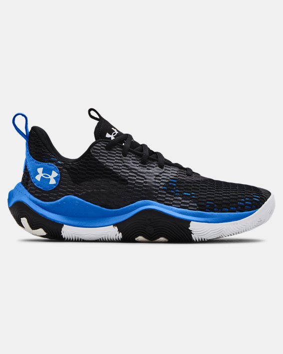παπουτσια μπασκετ Under Armour Unisex UA Spawn 3 γυναικεια μαυρα / μπλε | QKaFSDP96uc