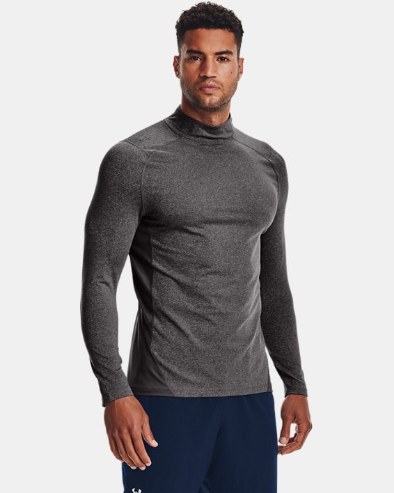 ρουχα για τρεξιμο Under Armour ColdGear® Fitted Mock ανδρικα γκρι μαυρα | a7sgo6gtIZH