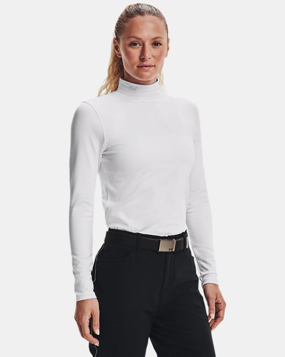 ρουχα για τρεξιμο Under Armour ColdGear® Infrared Storm Golf Mock γυναικεια ασπρα | wtbvAEjbPqx