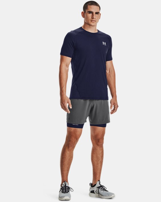 ρουχα για τρεξιμο Under Armour HeatGear® Armour Fitted ανδρικα σκουρο μπλε / ασπρα | WUiJzdMppIQ