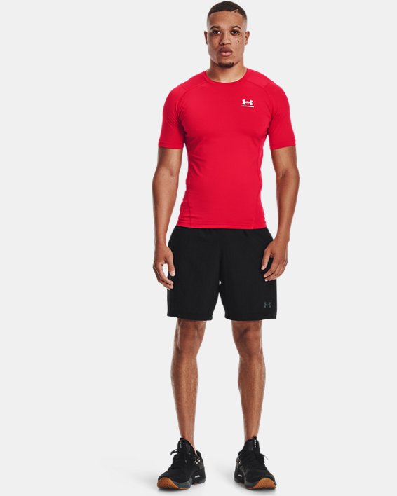 ρουχα για τρεξιμο Under Armour HeatGear® Armour ανδρικα κοκκινα / ασπρα | co8vpDiIPPV