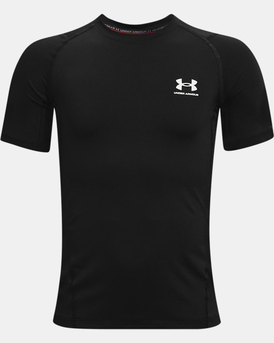 ρουχα για τρεξιμο Under Armour HeatGear® Armour για αγορια μαυρα / ασπρα | jpNORlXUG7B