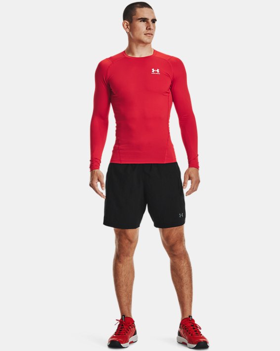 ρουχα για τρεξιμο Under Armour HeatGear® Armour ανδρικα κοκκινα / ασπρα | lNsQ5NRJIez
