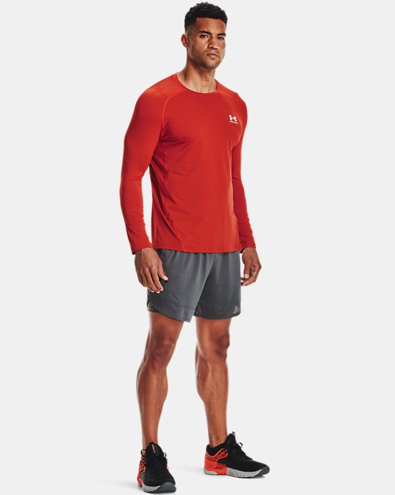 ρουχα για τρεξιμο Under Armour HeatGear® Armour Fitted ανδρικα κοκκινα / ασπρα | lbUJcaSI6W4