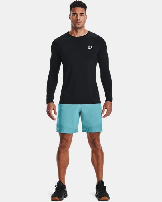 ρουχα για τρεξιμο Under Armour HeatGear® Armour Fitted ανδρικα μαυρα / ασπρα | u2Y1HO7XUWd