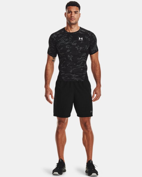 ρουχα για τρεξιμο Under Armour HeatGear® Armour Camo ανδρικα μαυρα / ασπρα | vGUCvQ6p6qk