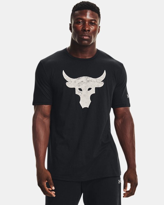ρουχα για τρεξιμο Under Armour Project Rock Brahma Bull ανδρικα μαυρα / μαυρα ασπρα | 4scJEYB5t93