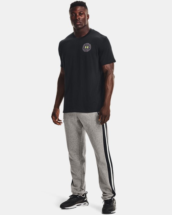ρουχα για τρεξιμο Under Armour UA Alma Mater Crest ανδρικα μαυρα / κίτρινα | IOOPLTUMlpN
