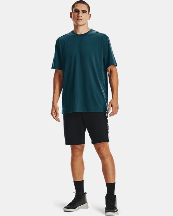 ρουχα για τρεξιμο Under Armour UA Baseline Essential T-Shirt ανδρικα σκούρο μπλε / ασπρα | TIwPvO9re