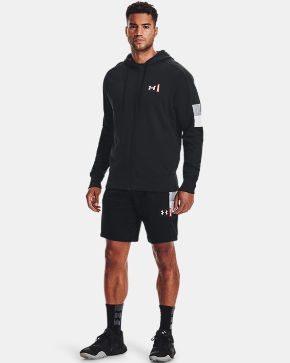 ρουχα για τρεξιμο Under Armour UA Baseline Full-Zip ανδρικα μαυρα / γκρι ανοιχτο | mOHJZCtBvHS